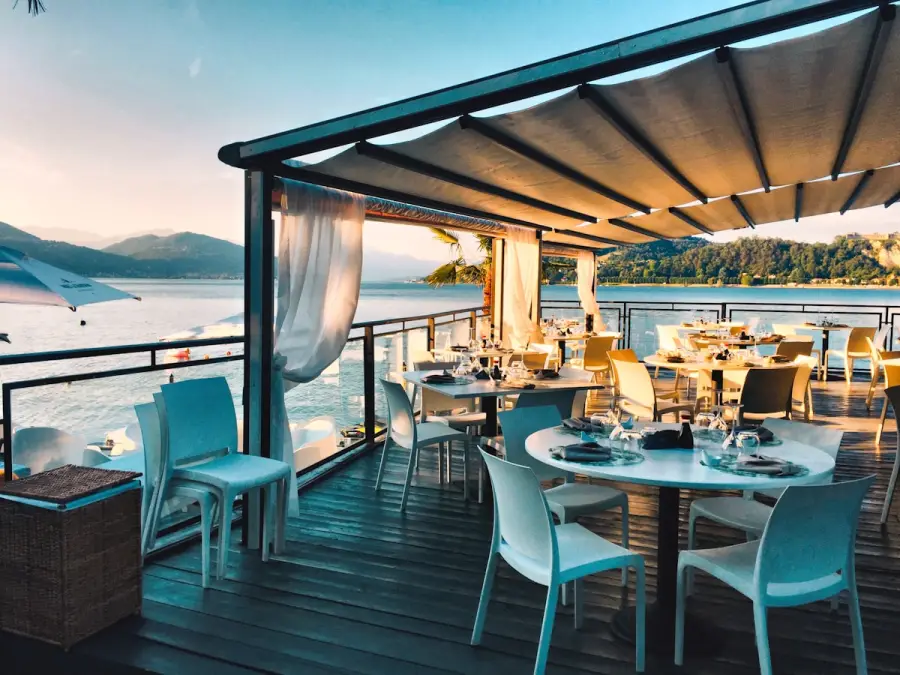 Elegant private dining room prepared for an exclusive dinner